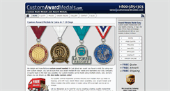 Desktop Screenshot of customawardmedals.com